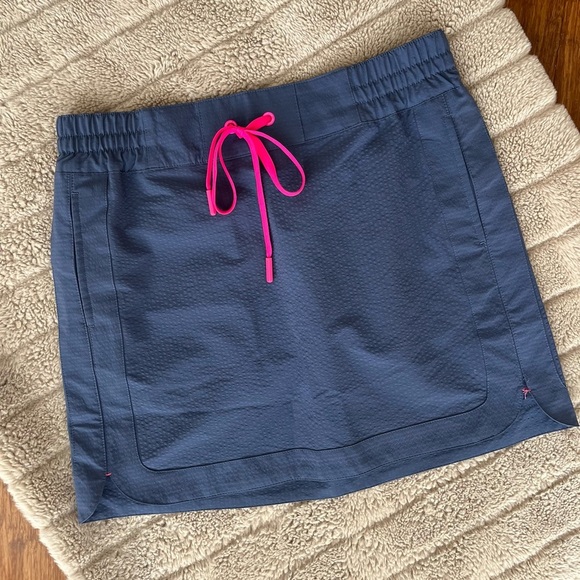 Vineyard Vines Skirt Mini Skort Performance Athleisure Microfiber Slate Blue XS - Picture 1 of 8